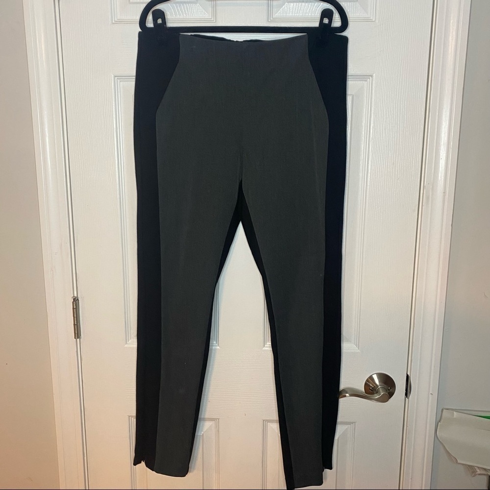 ECRU Elton Slim Pants DS/Ponte Combo Side Ankle Zippers Size‎ 10